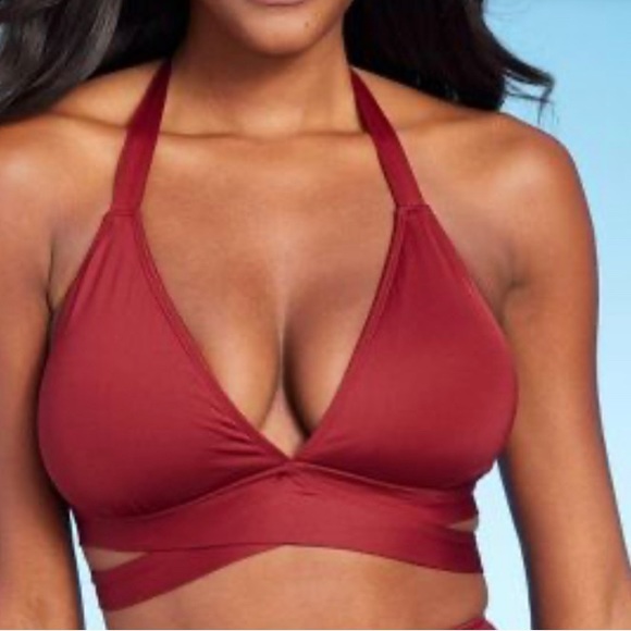 Kona Sol Faux Wrap Bikini 👙 Size Medium in Cinnamon - Picture 6 of 8